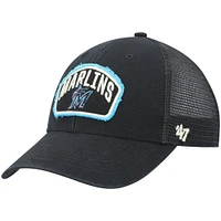 Casquette Snapback MVP Miami Marlins Cledus MVP '47 noire pour homme