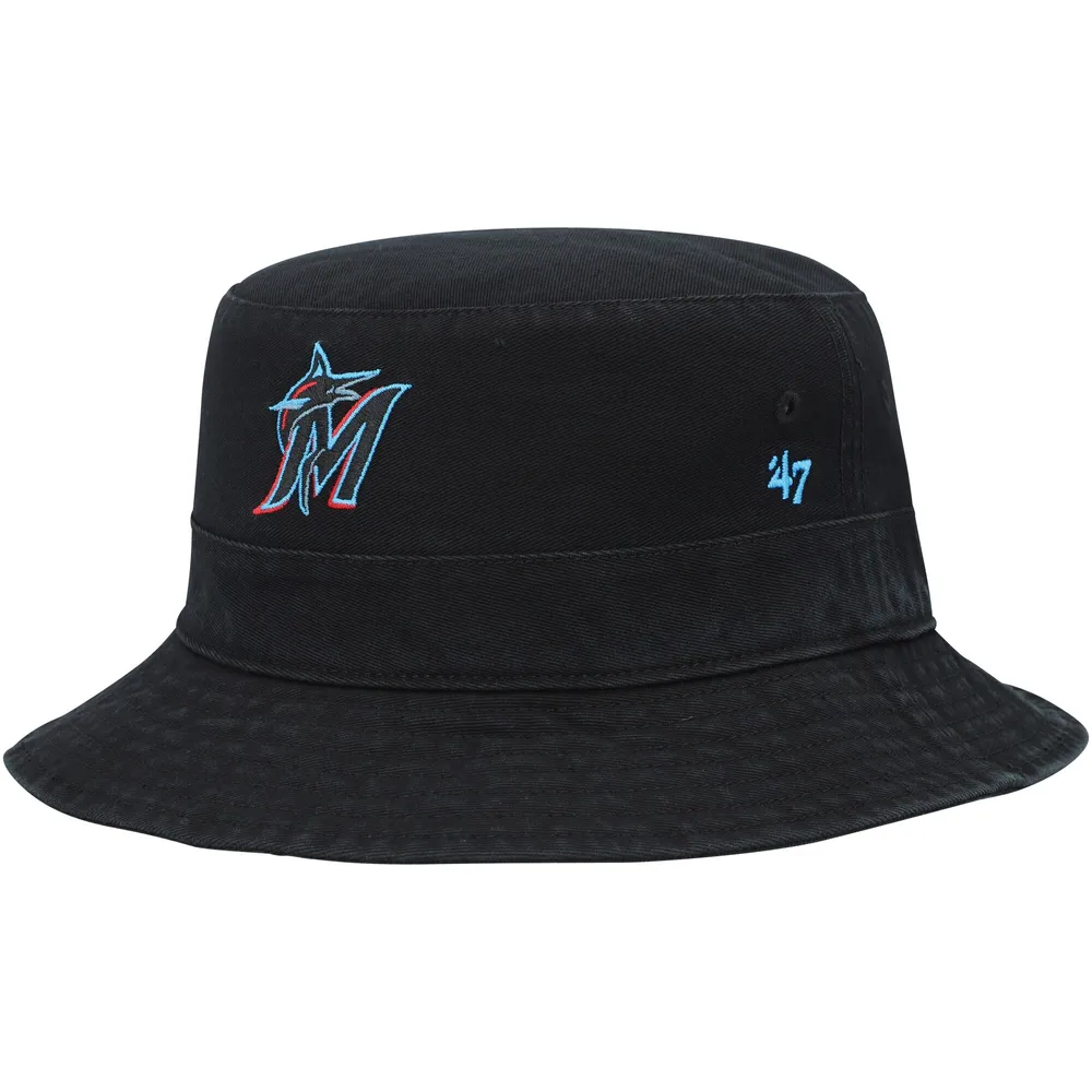 Miami Marlins Fanatics Branded Logo Adjustable Hat - Heather Gray