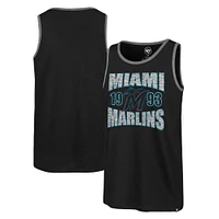 Men's '47 Black Miami Marlins Upload Franklin Tank Top