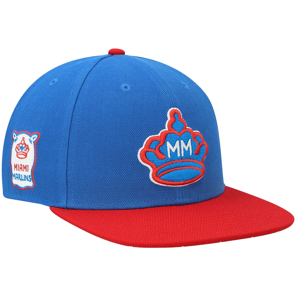 Casquette '47 Blue Miami Marlins 2021 City Connect Captain Snapback pour homme