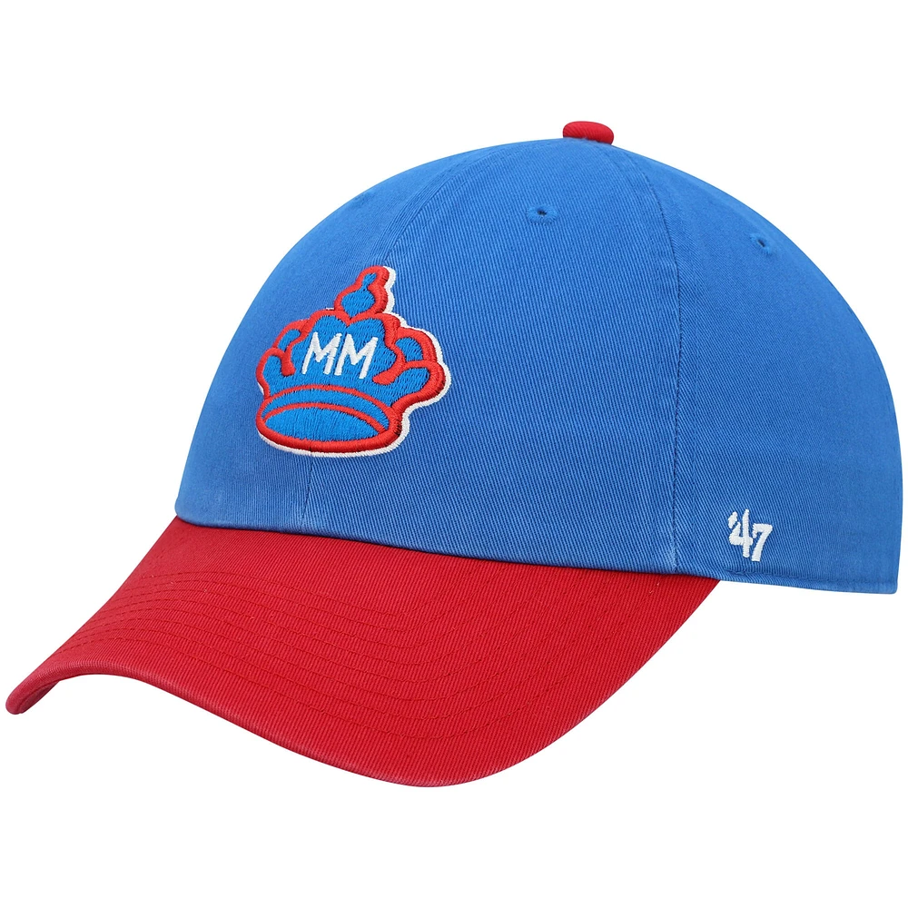 Casquette réglable '47 Blue Miami Marlins City Connect Clean Up pour homme