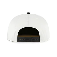 Men's '47 White/Black Miami Marlins Foundation Captain Snapback Hat