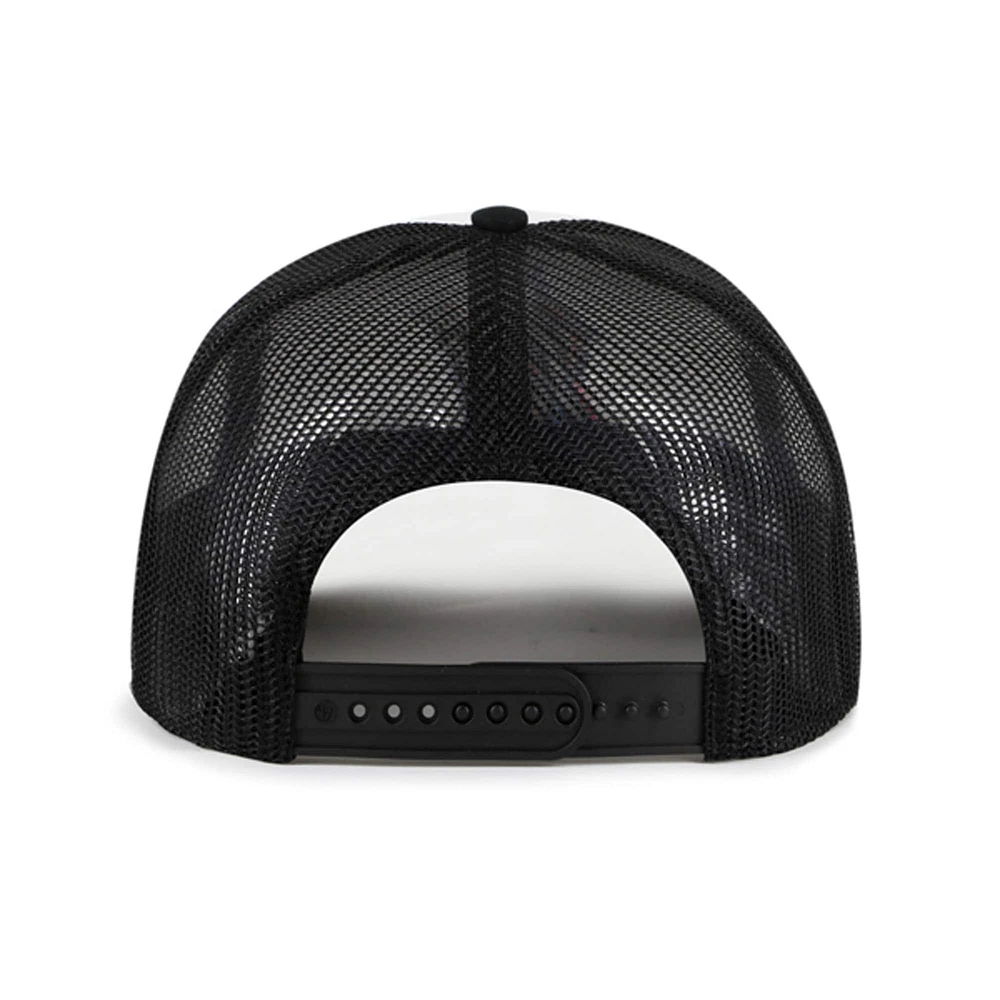 Men's '47 White/Black Miami Marlins Freshman Trucker Adjustable Hat