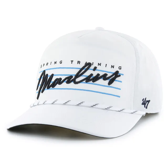 Miami Marlins '47 Burgess Trucker Snapback Hat - Black/White