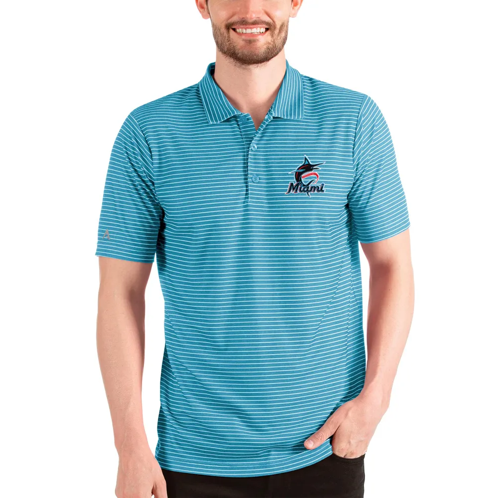 Lids Miami Dolphins Antigua Deliver Button-Down Polo - Gray/Black