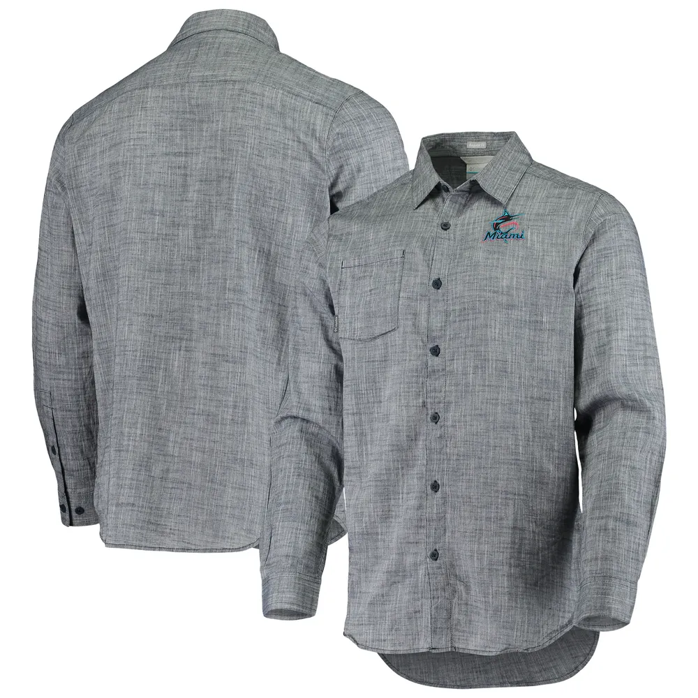 Buy Dallas Cowboys Columbia Rapid Rivers Button-Up Shirt - Navy