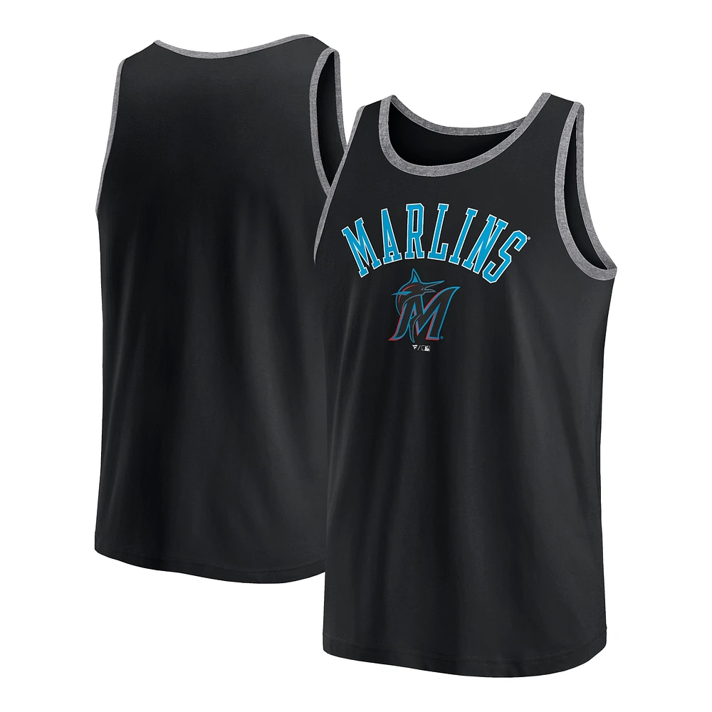 Men's Fanatics Black Miami Marlins Bet Tank Top