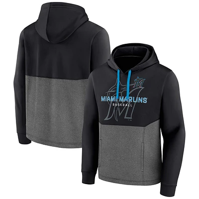 Men's Fanatics Black Miami Marlins Call the Shots Pullover Hoodie