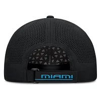 Casquette ajustable noire pour homme Fanatics Miami Marlins Level Up Driver