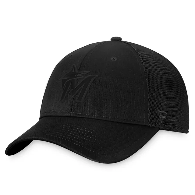 Miami Marlins New Era 2022 Clubhouse Trucker 9FIFTY Snapback Hat -  White/Black