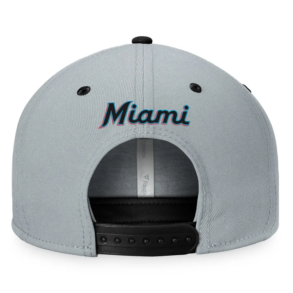 Lids Miami Marlins Fanatics Branded Snapback Hat - Black