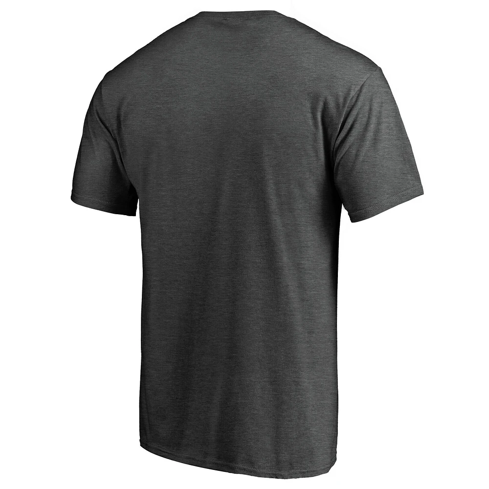 T-shirt Fanatics pour homme, couleur anthracite, avec logo de l'équipe des Marlins Miami, taille grande et