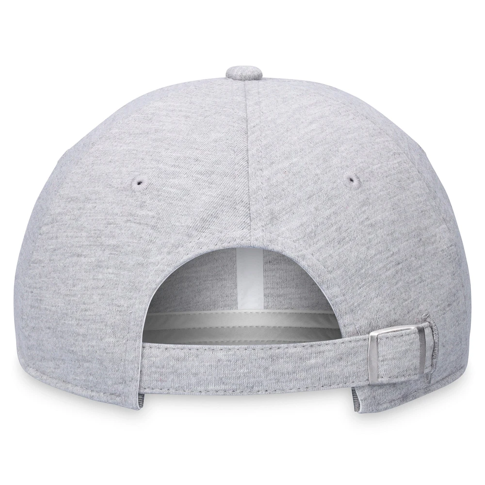 Casquette réglable avec logo Miami Marlins Fanatics gris pour hommes