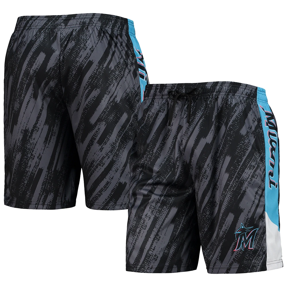 Short statique FOCO Miami Marlins noir pour homme