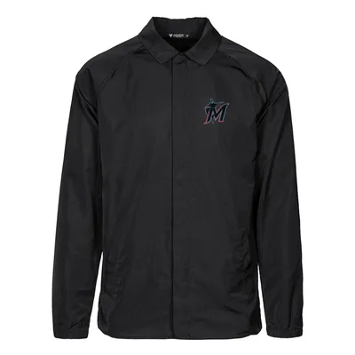 Miami Marlins Levelwear Guru Full-Snap Jacket - Black