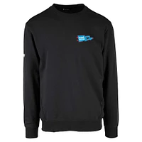Men's Levelwear  Black Miami Marlins Zane Rafters Pullover Sweatshirt
