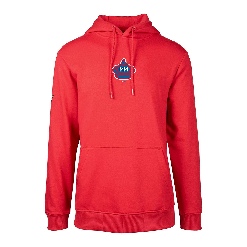 Men's Levelwear Red Miami Marlins City Connect Podium Core 2.0 Pullover Hoodie