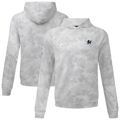 Men's Levelwear White Miami Marlins Blender Insignia 2.0 Hoodie