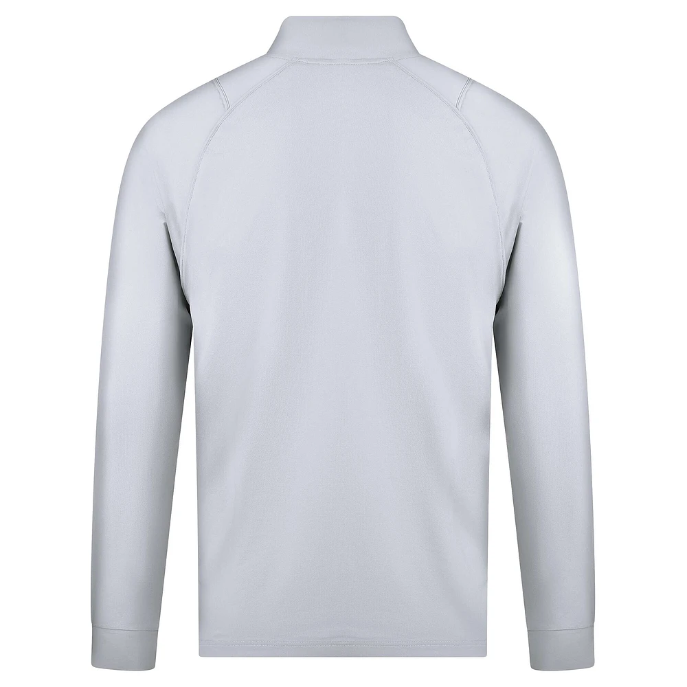 Men's Levelwear White Miami Marlins Theory Insignia 2.0 Quarter-Zip Pullover Top