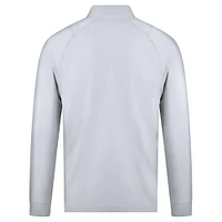 Men's Levelwear White Miami Marlins Theory Insignia 2.0 Quarter-Zip Pullover Top