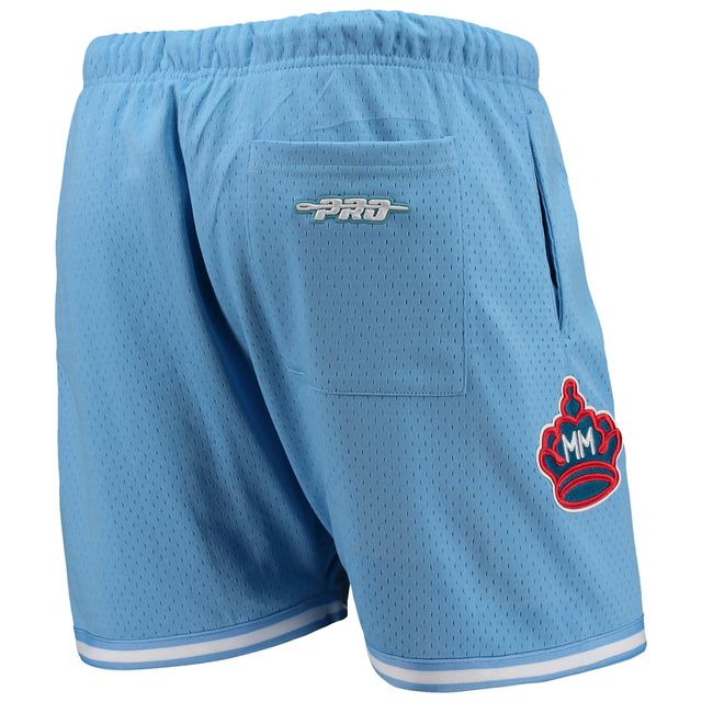 Short en maille pour homme bleu clair Miami Marlins City Edition