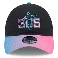 Men's New Era Black/Pink Miami Marlins 2025 City Connect 9TWENTY Adjustable Hat