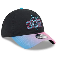 Men's New Era Black/Pink Miami Marlins 2025 City Connect 9TWENTY Adjustable Hat