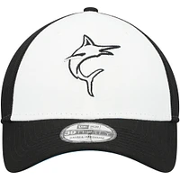 Men's New Era  Black/White Miami Marlins 2023 On-Field Batting Practice 39THIRTY Flex Hat