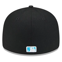 Men's New Era Black Miami Marlins 2024 Father's Day Low Profile 59FIFTY Fitted Hat