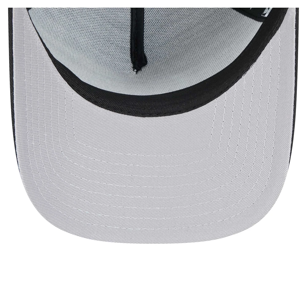 Casquette ajustable 9FORTY A-Frame noire New Era pour homme des Miami Marlins