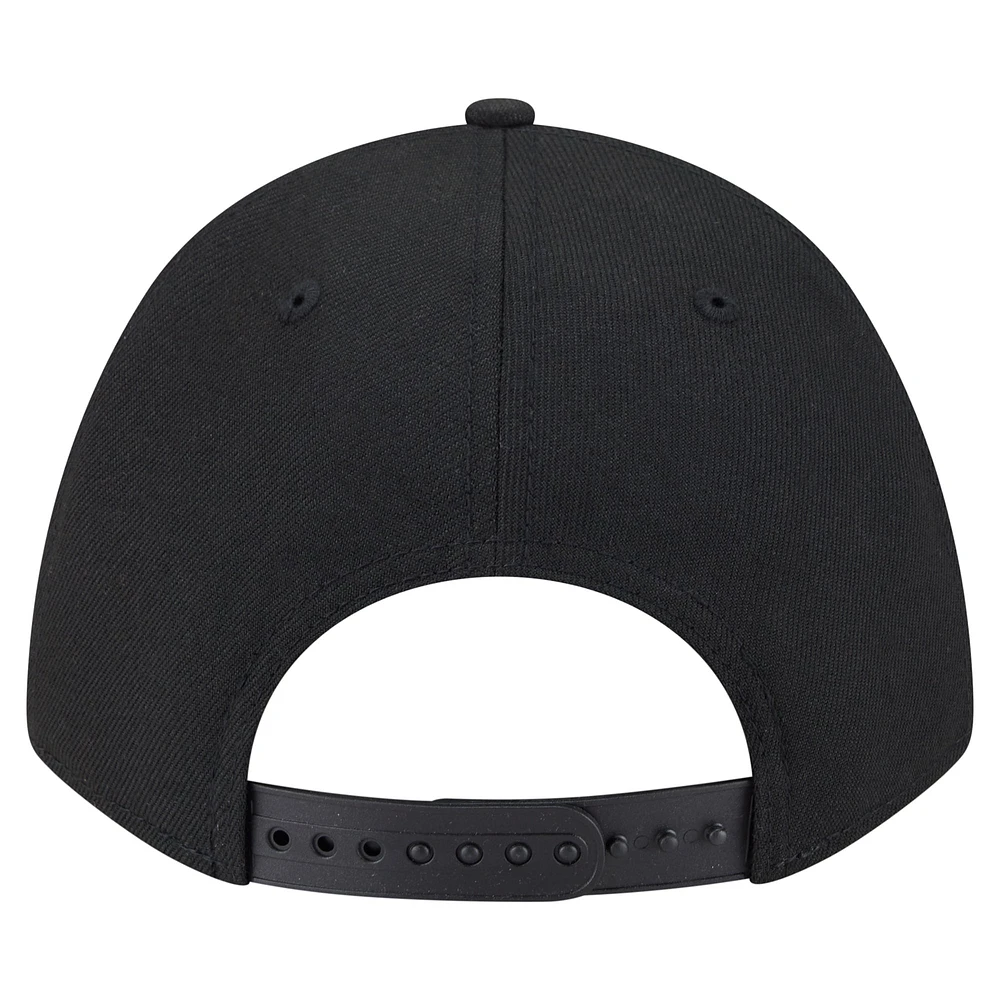 Men's New Era  Black Miami Marlins 9FORTY M-Crown Adjustable Hat