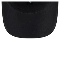 Men's New Era Black Miami Marlins Circle Patch 9SEVENTY Stretch-Snap Hat
