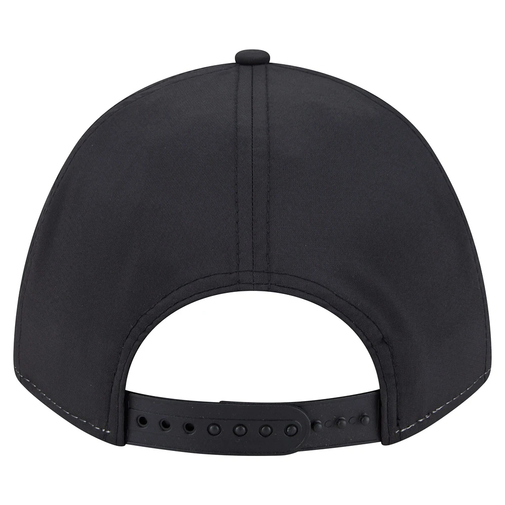 Men's New Era  Black Miami Marlins Gradient 9FORTY M-Crown Adjustable Hat