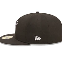 Casquette ajustée 59FIFTY avec logo Miami Marlins pour homme New Era noire