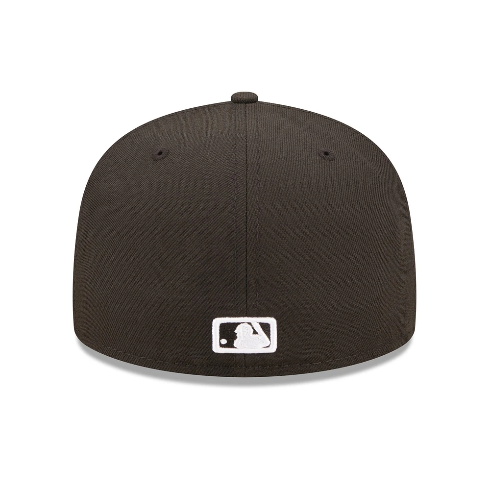 Casquette ajustée 59FIFTY avec logo Miami Marlins pour homme New Era noire