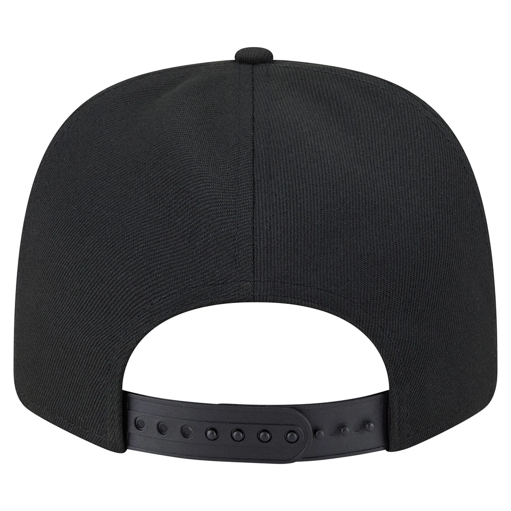 Casquette extensible à boutons-pression Miami Marlins Multi-Rope 9SEVENTY de New Era pour homme, noire