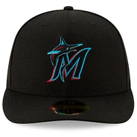 Men's New Era Black Miami Marlins National Baseball Hall of Fame Low Profile 59FIFTY Fitted Hat