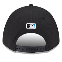 Men's New Era  Black Miami Marlins Player Replica 9FORTY Adjustable Hat