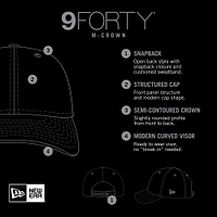 Men's New Era  Black Miami Marlins Player Replica 9FORTY Adjustable Hat