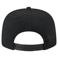 Casquette de golf à visière snapback noire Miami Marlins pour homme New Era