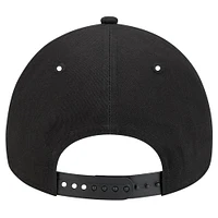 Casquette réglable tonale Pop 9FORTY A-Frame Miami Marlins New Era noire pour hommes