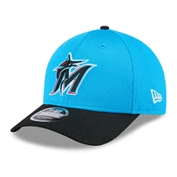 Casquette ajustable 9FORTY Miami Marlins 2025 Spring Training pour homme New Era Blue