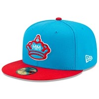 Casquette ajustée 59FIFTY Miami Marlins 2021 City Connect New Era pour homme, bleu/rouge