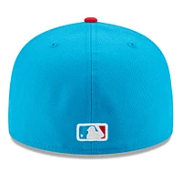 Men's New Era Blue/Red Miami Marlins 2021 City Connect 59FIFTY Fitted Hat