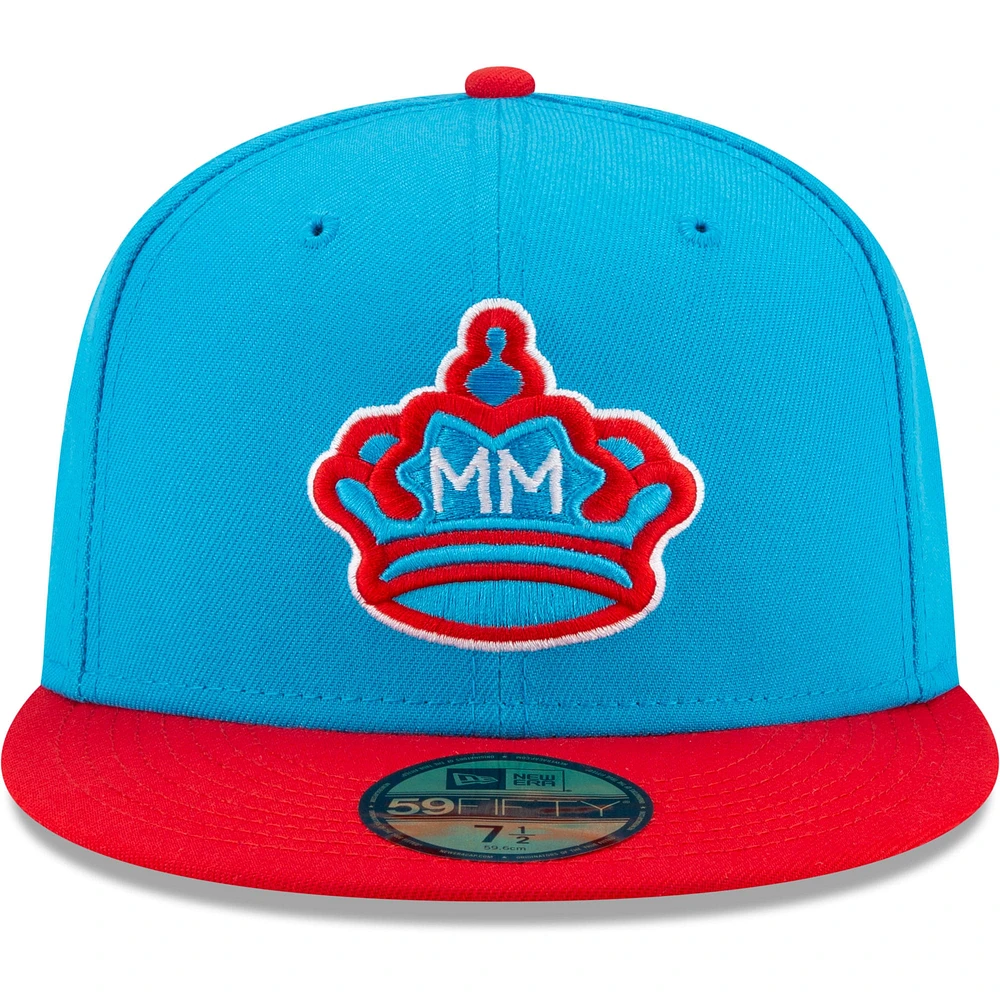 Men's New Era Blue/Red Miami Marlins City Connect - 59FIFTY Fitted Hat