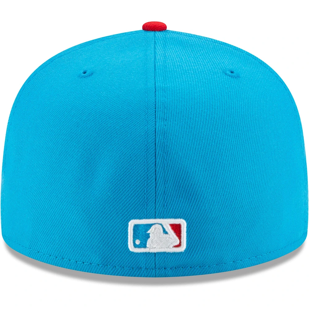 Men's New Era Blue/Red Miami Marlins City Connect - 59FIFTY Fitted Hat
