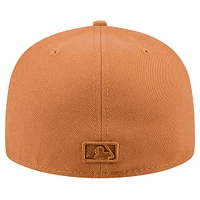 Casquette ajustée 59FIFTY Miami Marlins New Era marron pour homme