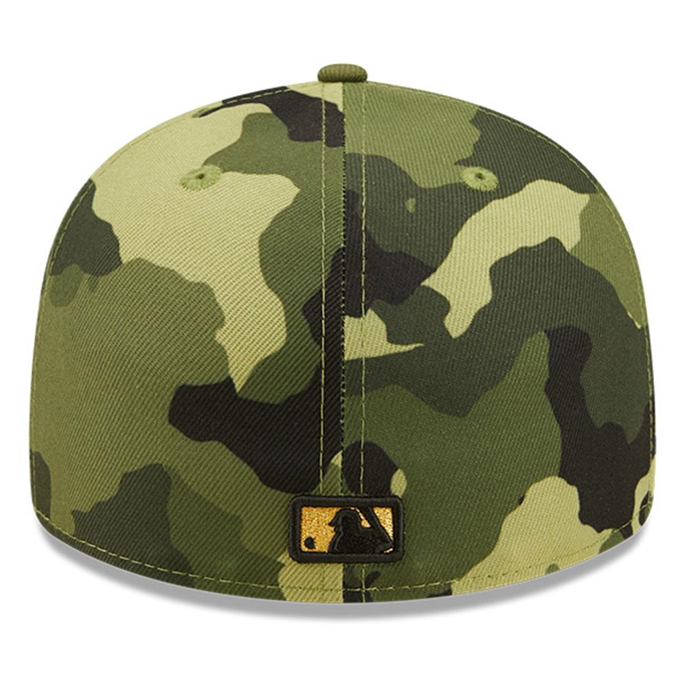 Men's New Era Camo Miami Marlins 2022 Armed Forces Day On-Field Low Profile 59FIFTY