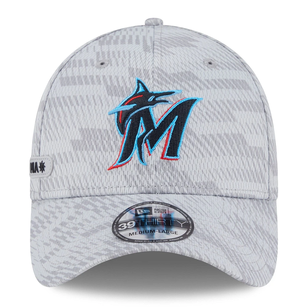V107988 Marlns Mlb Nwe 2025 Clubhouse Gris 39Thirty HATMENFLX 60632175 #26
