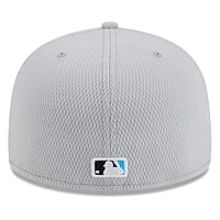 Men's New Era Gray Miami Marlins 2025 MLB Clubhouse 59FIFTY Fitted Hat